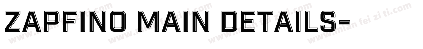 Zapfino Main details字体转换